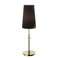 Lucande Pordis-bordlampe, messing-sort