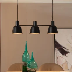 Lucande Pendellamper>Servan hængelampe, sort, 3 lyskilder