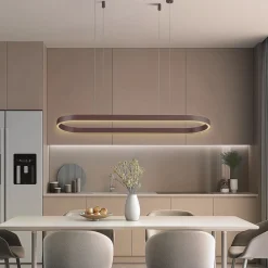 Lucande Pendellamper|Pendellamper>Smart LED-hængelampe Melinay, kaffe, CCT, Tuya