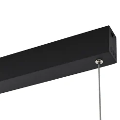 Lucande Smart LED-hængelampe Mylosh, sort, CCT, Tuya