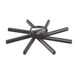 Lucande Smart LED-loftlampe Tjado, Ø70 cm, sort, RGBW