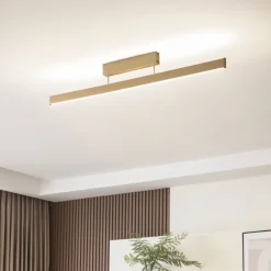 Lucande Loftlamper|Loftlamper>Smart LED-loftslampe Mylosh, guld, CCT, Tuya