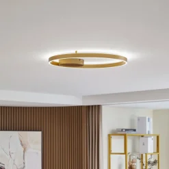 Lucande Loftlamper|Loftlamper>Smart LED-loftslampe Moise, guld, CCT, Tuya