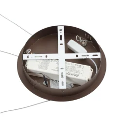 Lucande Smart LED-pendel Yonam, kaffe, 1-lys, Tuya