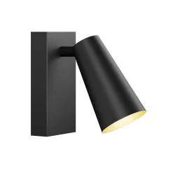 spotlight Angelina, sort/guld, metal, 1 lyskilde.^Lucande