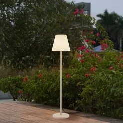 terrasselampe Jaimy, beige, metal, 150 cm, E27^Lucande Discount