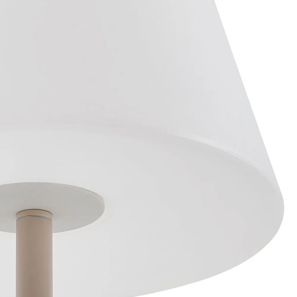 terrasselampe Jaimy, beige, metal, 150 cm, E27^Lucande Discount