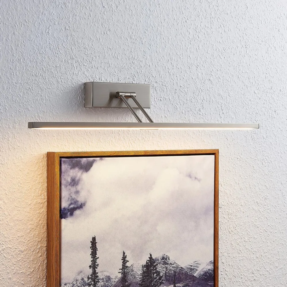 Thibaud LED-gallerilampe, nikkel, 51,4 cm^Lucande New