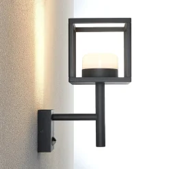 Timio udendørs væglampe, uplight, sensor, GX53, IP44^Lucande Clearance