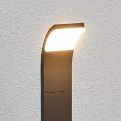 Lucande Timm LED-vejlampe, 100 cm, antracit, metal, IP54