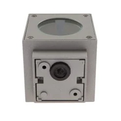 Lucande udendørs LED-væglampe Jarno, sølv, metal, 9 cm