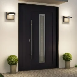 udendørs LED-væglampe Belna, metal, IP65, antracit^Lucande Online