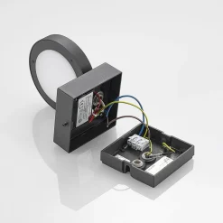 udendørs LED-væglampe Belna, metal, IP65, antracit^Lucande Online