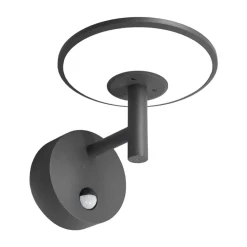 Lucande udendørs LED-væglampe Fenia, sensor, IP54, antracit