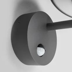Lucande udendørs LED-væglampe Fenia, sensor, IP54, antracit