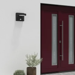 udendørs LED-væglampe Belna, metal, sensor, IP54^Lucande Outlet