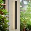 udendørs LED-væglampe Melira, højde 100 cm, antracit^Lucande