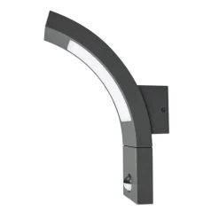 udendørs LED-væglampe Juvia, sensor, 27 cm, grå, IP54^Lucande Clearance