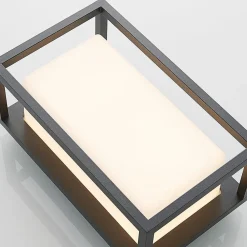 udendørs LED-væglampe Ilirian, antracit, aluminium, 15 cm^Lucande Hot