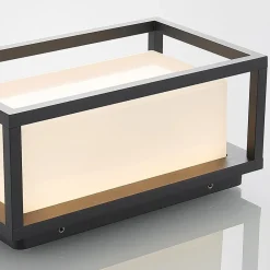 udendørs LED-væglampe Ilirian, antracit, aluminium, 15 cm^Lucande Hot