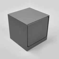 Lucande udendørs LED-væglampe Merjem, 12 cm, ned, IP54