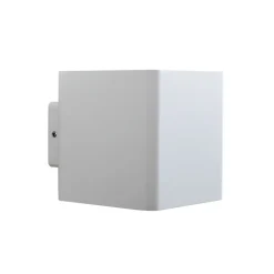 Lucande udendørs LED-væglampe Aaron, hvid, IP54, op/ned