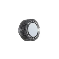 udendørs LED-væglampe Keany, metal, Ø 16 cm, IP54^Lucande