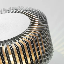 udendørs LED-væglampe Keany, metal, Ø 16 cm, IP54^Lucande