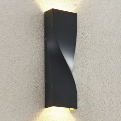 udendørs LED-væglampe Tibelya, antracit, op/ned, IP65^Lucande Discount