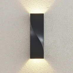 udendørs LED-væglampe Tibelya, antracit, op/ned, IP65^Lucande Discount
