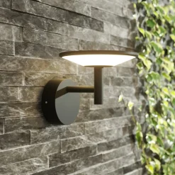 udendørs LED-væglampe Fenia, antracit, aluminium, IP65^Lucande Online