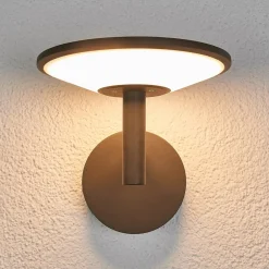 udendørs LED-væglampe Fenia, antracit, aluminium, IP65^Lucande Online