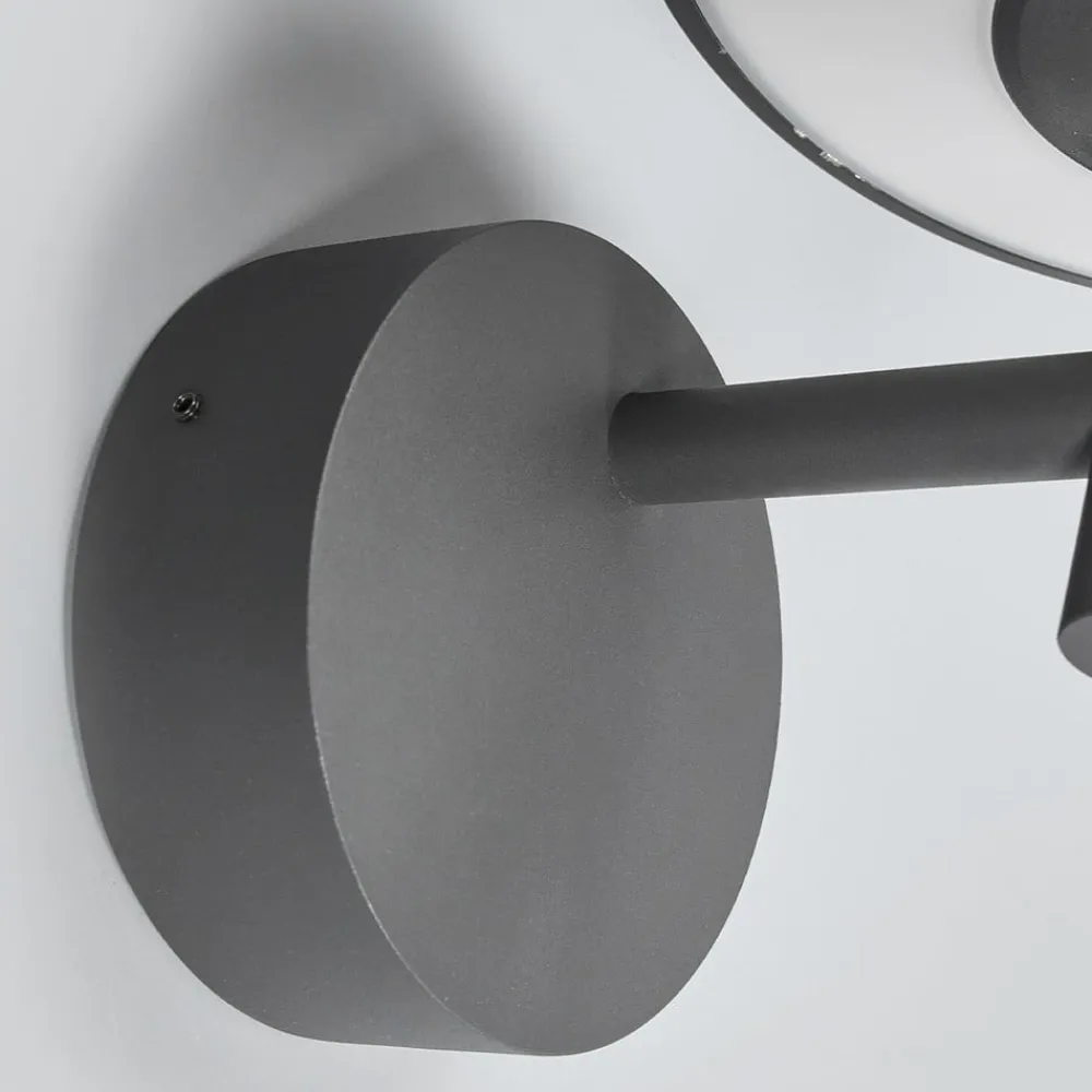 udendørs LED-væglampe Fenia, antracit, aluminium, IP65^Lucande Online