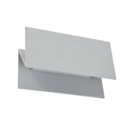 udendørs LED-væglampe Meja, grå, aluminium, 27 cm, IP54^Lucande Best