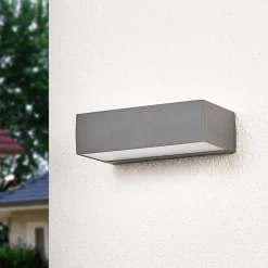 udendørs LED-væglampe Lissi, 21 cm, antracit, IP54^Lucande Sale