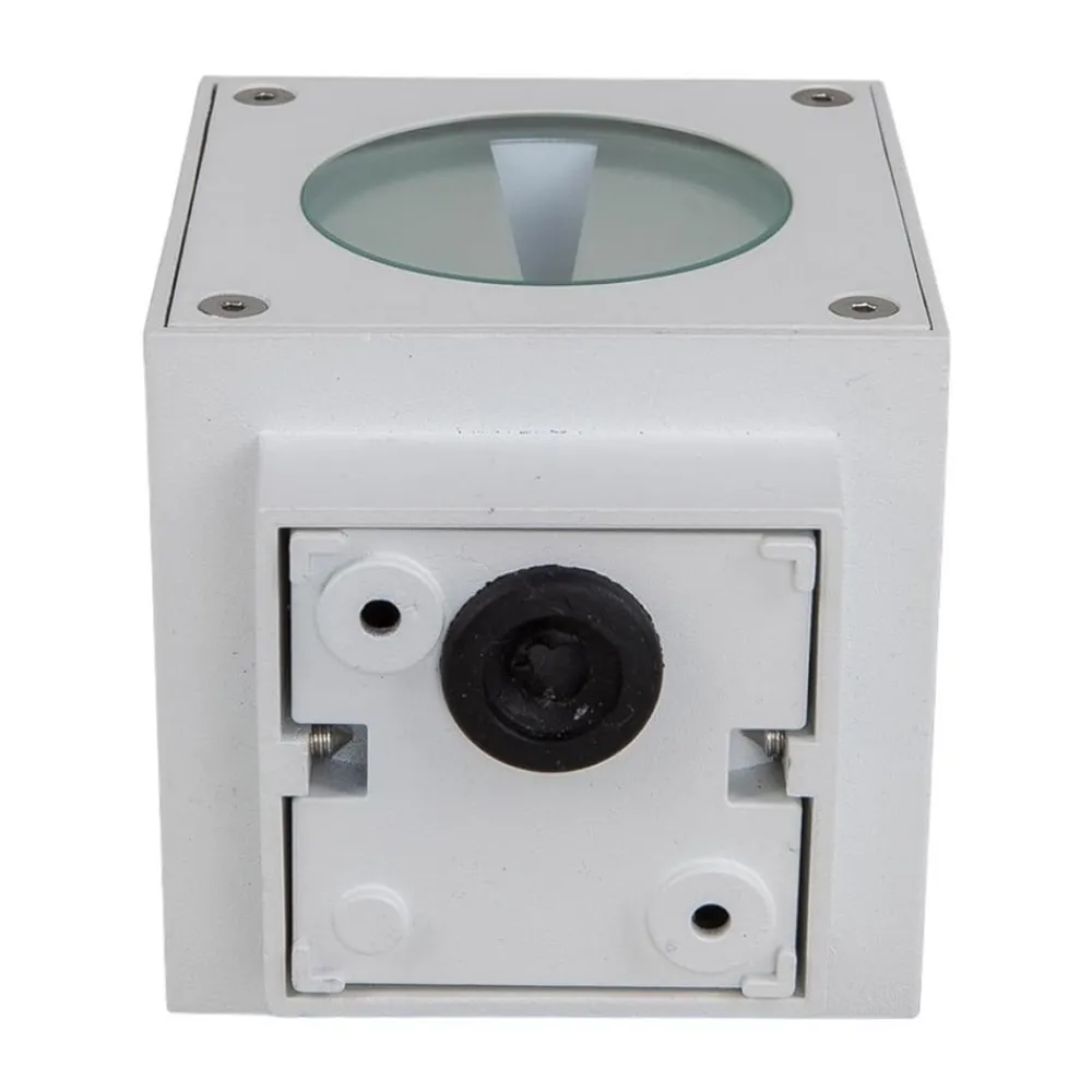 udendørs LED-væglampe Jarno, hvid, metal, 9 cm^Lucande Outlet