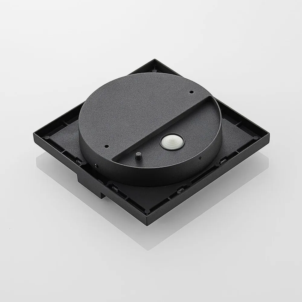 udendørs LED-væglampe Gylfi, 20 cm, antracit, aluminium^Lucande Outlet