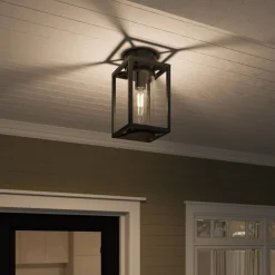 udendørs loftlampe Ferda, 29 cm, antracit, IP44^Lucande Hot