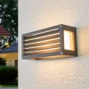 Lucande Terrassebelysning|Væglamper>udendørs væglampe Aurelien, metal, 12,5 cm, strip