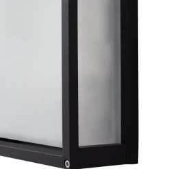 Lucande udendørs væglampe Aurelien, antracit, sensor, 25x25 cm