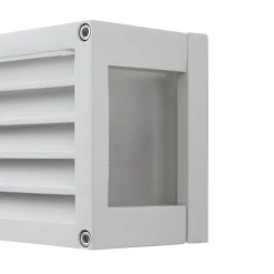 Lucande udendørs væglampe Aurelien, hvid, 12 cm, strip, IP54