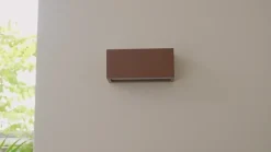 Lucande udendørs væglampe Bente, rustfarvet, bredde 25 cm, IP54