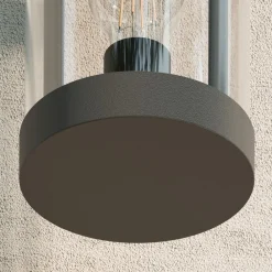 Lucande udendørs væglampe Cassian, 30 cm, antracit, IP54