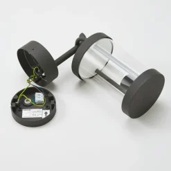 Lucande udendørs væglampe Cassian, 30 cm, antracit, IP54