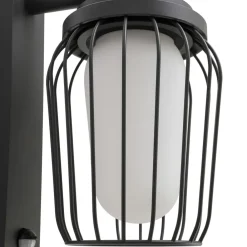 udendørs væglampe Chandan, 30 cm, antracit, sensor^Lucande Online