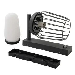 udendørs væglampe Chandan, 30 cm, antracit, sensor^Lucande Online