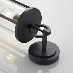 Lucande udendørs væglampe Emmeline, klar, aluminium, højde 45 cm