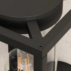 Lucande udendørs væglampe Ferda, fritstående, antracit, IP44