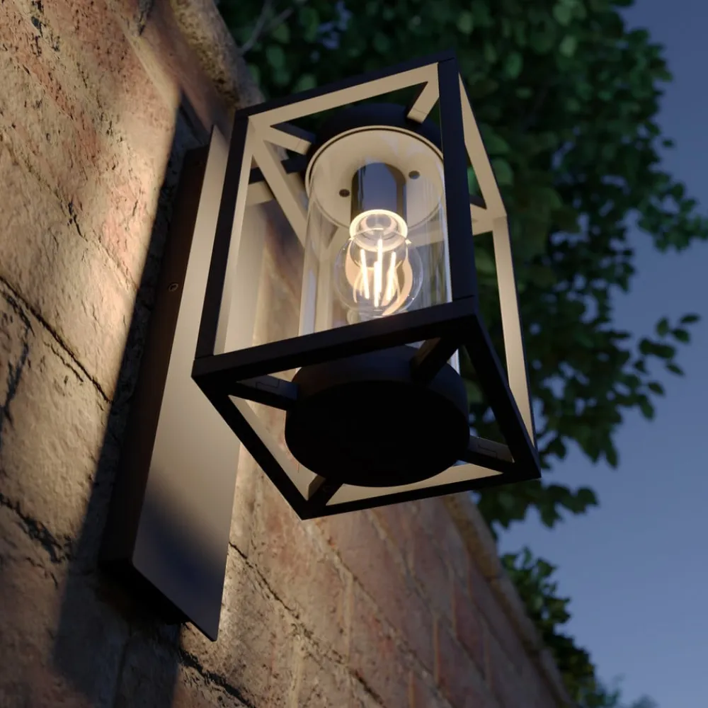 udendørs væglampe Ferda, sæt med 3, antracit, IP44^Lucande Outlet