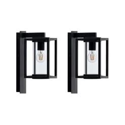 Lucande udendørs væglampe Ferda, sæt med 2, antracit, IP44